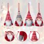 Imagem de KMUYSL Natal Gnome Ornamentos, 4Pack Árvore de Natal Decorações Handmade sueco Santa Gnomos Ornamentos Luzes Escandinavo Pelúcia Elf Table Home Decor, Árvore de Natal Decoração Suspensa