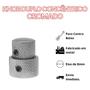 Imagem de Knob Duplo Concêntrico Com Parafuso Cromado Para Contra Baixo