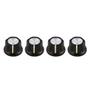 Imagem de Knobs Para Guitarra Andaluz Kn010-02 Preto Com 4 Unidades