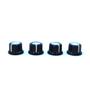 Imagem de Knobs Para Guitarra Andaluz Kn010-02 Preto Com 4 Unidades