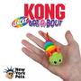 Imagem de Kong Bat-a-Bout Clackz Caterpillar Brinquedo Lagarta Com Fitas Coloridas e Catnip Para Gatos