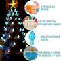 Imagem de KonohaELF Cerâmica Christmas Tree Replacement Lights/Bulbs, Cerâmica Tree Medium Twist Light Ornaments- Blue Tree Pegs (87 Bulbs + 2 Topper Star)