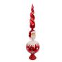 Imagem de Kurt Adler 15,75 polegadas vermelho Santa Glass Treetop