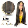 Imagem de Lace Wig Fibra Orgânica Peruca Super Natural 70cm Longa Lisa