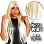 Imagem de Lace Wig Lisa e Longa com Cabelo Orgânico com Alça Ajustável