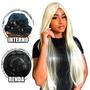 Imagem de Lace Wig Lisa e Longa com Cabelo Orgânico com Alça Ajustável