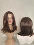 Imagem de Lacewig, peruca, castanho, castanho com luzes, curta, premium, lisa