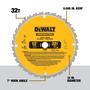 Imagem de Lâmina de Serra de Esquadria DEWALT DW3128P5 - 80 Dentes, 30cm, Carboneto de Tungstênio