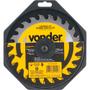 Imagem de Lamina serra circular vídea 110x20x2,6mm 24 dentes 12100 rpm para madeira - Vonder