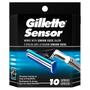 Imagem de Lâminas de Barbear Gillette Sensor Men 10 Refils
