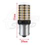 Imagem de Lâmpada 1156 Um Polo 144 leds smd Vermelho 360o Un