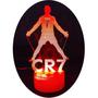 Imagem de Lâmpada 3D de Ilusão - Cristiano Ronaldo CR7 com 7 Cores LED
