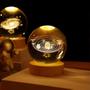Imagem de Lâmpada 3D Galaxy Planetária - Bola de Cristal com Luz Noturna USB
