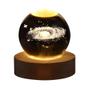 Imagem de Lâmpada 3D Galaxy Planetária - Bola de Cristal com Luz Noturna USB