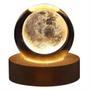 Imagem de Lâmpada 3D Galaxy Planetária - Bola de Cristal com Luz Noturna USB