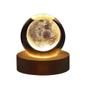 Imagem de Lâmpada 3D Galaxy Planetária - Bola de Cristal com Luz Noturna USB