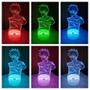 Imagem de Lâmpada 3D Kakashi Hatake - Ilusão de 7 Cores LED