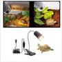 Imagem de Lâmpada aquecedora para aquários 110V-220V, adequada para répteis como tartarugas e lagartos, com lâmpadas de 25W e 75W incluídas