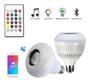 Imagem de Lampada Bluetooth De Led Caixa De Som C Controle Rgb 12W