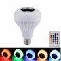 Imagem de Lâmpada Bluetooth De Led Caixa De Som Com Controle 12W Rgb