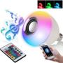 Imagem de Lampada Bluetooth LED RGB Colorida Musical E27 Bivolt