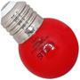 Imagem de Lâmpada Bolinha Led 3W E27 Colorida Vermelha 127v