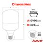 Imagem de Lampada Bulbo 200w E40 Branco Frio 6500K Alta Potencia