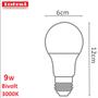 Imagem de Lâmpada Bulbo Led 9W Bivolt E27 Branco Quente