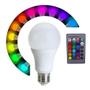 Imagem de Lampada Bulbo Redonda Com 4 Efeitos De Luz 16 cores  50-60hz 5w Cores RGBW