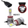 Imagem de Lampada c6 super led 2d 12/24v 6000k 4800ml h8/h11 plug play