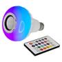 Imagem de Lâmpada Caixa de Som Led Bluetooth 4.2 Rgb Bulbo