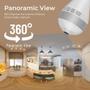 Imagem de Lâmpada Câmera Led Wifi Ip Hd Panorâmica 360º Espiã B