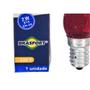 Imagem de Lampada Chupeta Brasfort 7Wx220V. E14 Vermelha . / Kit C/ 25 Peças