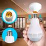 Imagem de Lâmpada com Câmera Espiã  IP LED WIFI 360 + Cartão 4GB
