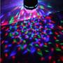 Imagem de Lâmpada De Led Colorido Giratória Rotativa Bola Maluca Festa