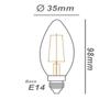 Imagem de Lâmpada De Led Vela Abajur/lustre 4w 110v Branca E14 - Sadok