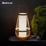 Imagem de Lâmpada de mesa de led Handmade Bamboo Weaving Study Night Light Bedroom Aconchegante Tatami Tatami Zen Bedside Homestay Bamboo Lamps Lâmpadas de mesa LED