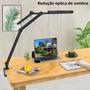 Imagem de Lâmpada de Mesa LED 24W com Braçadeira - Ultra Brilhante e com Ajuste de Intensidade