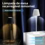 Imagem de Lâmpada de Mesa LED Recarregável via USB - Toque, Sem Fio e à Prova D'Água