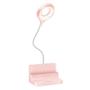 Imagem de Lâmpada de Mesa Wokex com Carregamento USB - Luminária de Leitura Rosa
