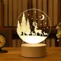 Lâmpada de Neon 3D LED USB - Luz Noturna para Quarto e Decoração de Natal Imagem de Lâmpada de Neon 3D LED USB - Luz Noturna para Quarto e Decoração de Natal