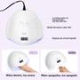 Imagem de Lâmpada De Unhas LED UV 48W Secador Rápido Profissional Com 4 Temporizadores Sensor Automático