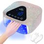 Imagem de Lâmpada de Unhas LED UV Okasiuv 54W Sem Fio - Secador de Unhas com Luvas UV