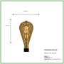 Imagem de Lampada Filamento Led A120 Nordecor - 4W   cód 1068