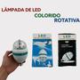 Imagem de Lâmpada Globo De Luz Led Rgb Giratória Bola Maluca Colorida Rotativa Festa Socket Padrão - LamParty