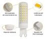 Imagem de Lâmpada Halopim G9 LED 7W Bipino Bivolt 110V 220V Luz Branco Frio 6000K Para Lustre Arandela Plafon Luminária Pendente
