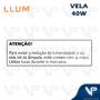 Imagem de Lâmpada incandescente vela leitosa 40w 220v 2800k(branco quente)e27 dimerizavél kit10