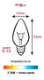 Imagem de Lâmpada Incandescente Vela Lisa Leitosa E12 40W 127V