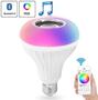 Imagem de Lampada Led 12w Rgb Caixa Som Bluetooth 2 Em 1 Mp3 Musicbulb