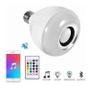 Imagem de Lampada Led 6w Rgb Caixa Som Bluetooth Controle 2 Em 1 Mp3